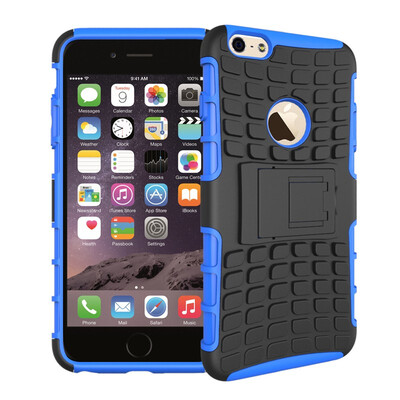 

Fivice iPhone 6 Plus 6S PLUS Case TPU anti-fall tire pattern back clip bracket phone case