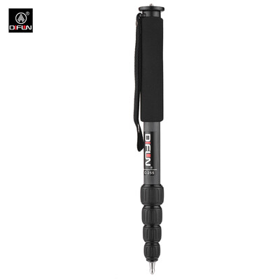 

DIFUN C-255 5-Section Telescopic Photography Monopod Portable Carbon Fiber Unipod Holder 14 38 Inch Screw Mounts Bracket with Ha