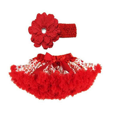 

Buenos Ninos Girl's Tutu Chiffon Petticoat Set with Flower Headband