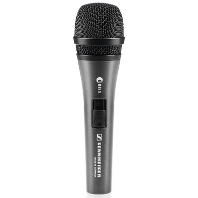 

Проводной микрофон Sennheiser E835S с динамическим сердечником, изготовленный в Германии