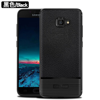 

Fivice Samsung A7 2017 case Deluxe Silicone Anti-falling Litchi Protector