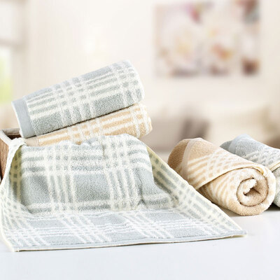

Xin brand Scotland Ⅱ cotton towel 34 74cm light gray green