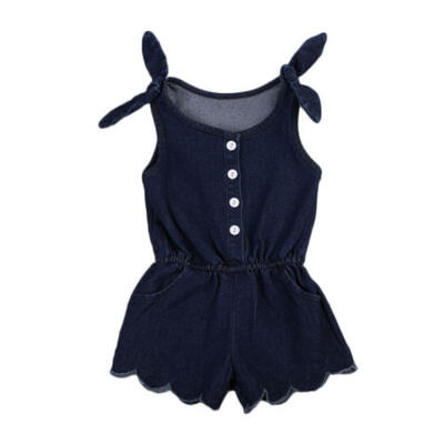 

Sexy Newborn Toddler Kids Baby Girls Romper Jumpsuit Bodysuit Outfits Denim US