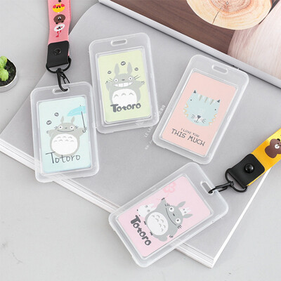 

Mi Shang creative hanging neck document work card set student rice card school card access control bus subway card set with lanyard key chain MS101