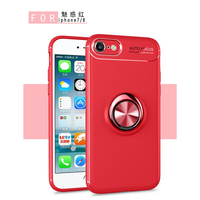 

Fivice iphone 8 case TPU metal ring shell magnetic bracket soft shell