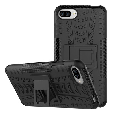 

Fivice ASUS ZenFone Max Pro M1 ZB601602KL Case TPU anti-fall tire pattern back clip bracket phone case