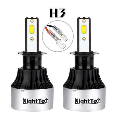 

NightTech 2PCs V8 CSP Light H1 Waterproof IP68 Car Led Head Light Car Led Driving Lamp 9V to 36V Voltage