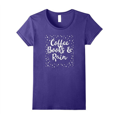 

Coffee Books & Rain Novelty Tshirt