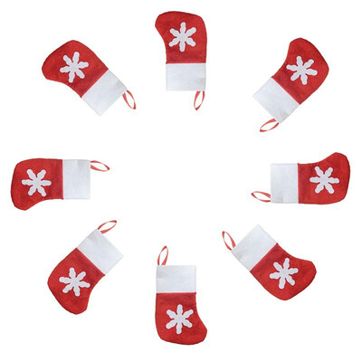 

UpperX Christmas bearers 12 PCS Sock Covered Christmas Dinner Party Table decor
