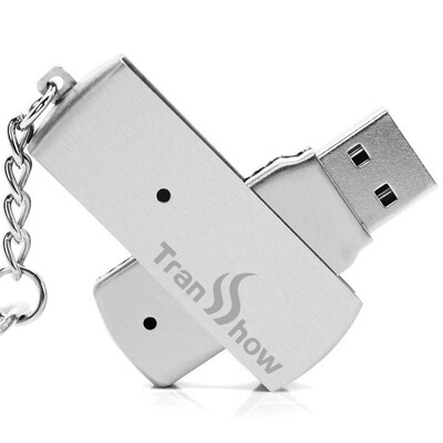 

Right still (Transshow) edge metal U disk creative business U disk 16G silver