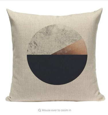 

Geometric Black Blue Cushion Cove Textile Hill Gold Dero Throw Pillows Covers 45Cmx45Cm Square Sofa Bed 3D Throw Pillow Cover