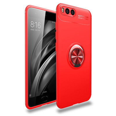 

Fivice Xiaomi MI 6 case TPU metal ring shell magnetic bracket soft shell