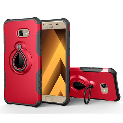 

Fivice Samsung Galaxy A5 2017 Case TPU Water Drop Ring Stand Car Power Magnetic Drop-proof Phone Case