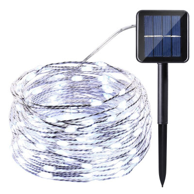 

20M Solar LED String Light Waterproof LED Copper Wire String Holiday Outdoor Fairy Lights For Christmas Party Wedding Decoration