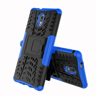 

Fivice Nokia 3 Case TPU anti-fall tire pattern back clip bracket phone case