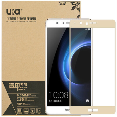 

Excellent for the glory of V8 full coverage of full-screen laminated tempered glass film / mobile phone protective film gold