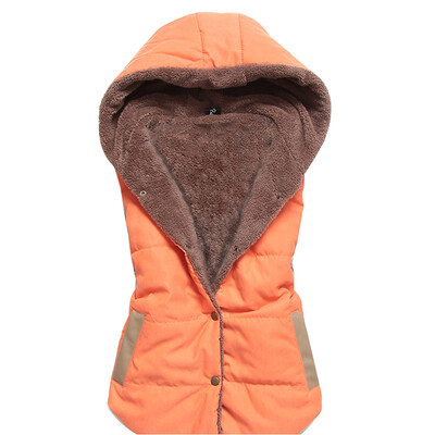 

Women Hooded Sleeveless Waistcoat Winter Warm Casual Vest Hoodies Coat Jacket