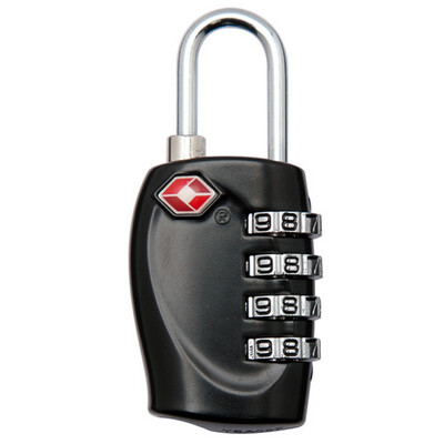 

Xin Qin abroad customs four key password lock travel trolley box padlock TSA backpack lock black