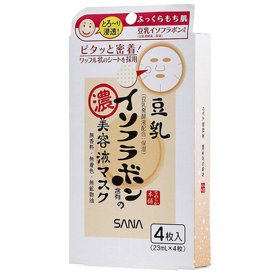 

Shana (SANA) thick bean curd skin mask 4 (soymilk no added moisturizing mask pregnant women sensitive muscle