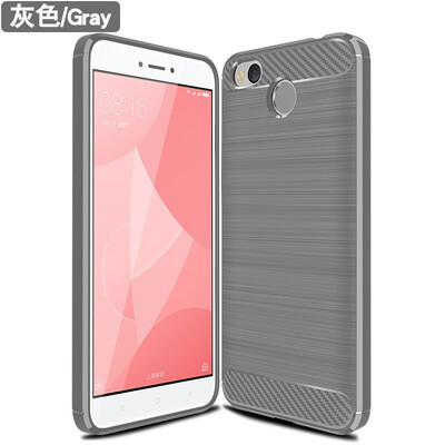 

Fivice XIAOMI Redmi 4X case Brushed carbon fiber silicone anti-fall soft shell phone case