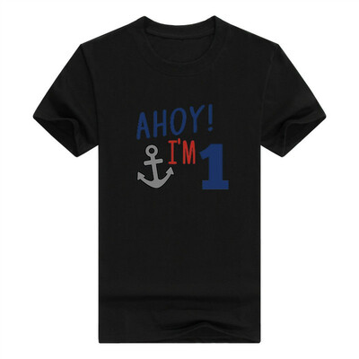 

Baby Gifts For All 1st Birthday Gift Ahoy Im 1 Nautical Infant Mens T-Shirt