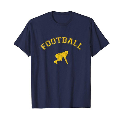 

Classic College-style Football Lineman T-Shirt
