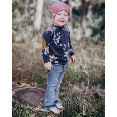 

Floral Toddler Kids Baby Girl Tops Long Sleeve T-shirt Sweatshirt Pullovers Coat