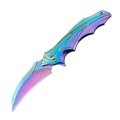 

New Camping Knife Hunting Folding Knife 5CR15MOV Blade Steel Handle 58HRC Hardness