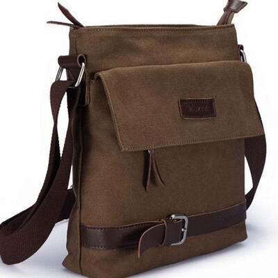 

Mens Canvas Crossbody Hiking Military Messenger Shoulder Sling Bag Satchel B