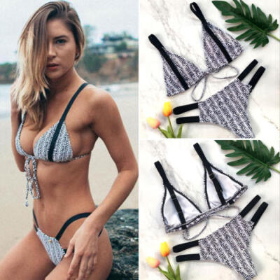 

Women Bikini Set Bandage Swimsuit Swimwear Push-up Padded Bra Bathing Suit Beach