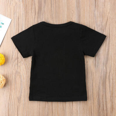 

Newborn Kids Baby Girl Princess Cotton Short Sleeve Top T-shirt Clothes Summer