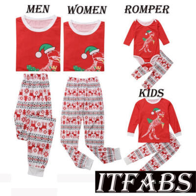 

Family Matching Christmas Pajamas Set Mens Women Baby Kids Sleepwear Nightwear