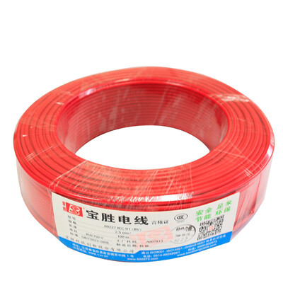 

Baosheng BV-15 wire&cable single-core copper home improvement cable 100 meters red