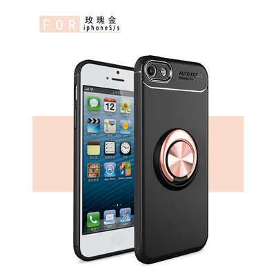 

Fivice iphone 55SSE case TPU metal ring shell magnetic bracket soft shell