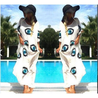 

UK Womens Summer Boho Maxi Dress Evening Cocktail Party Beach Plus Sundress