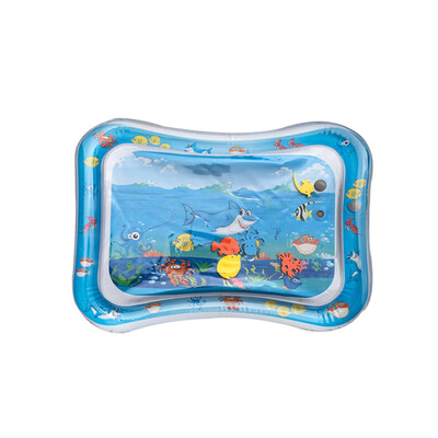 

Baby Inflatable Water Play Mat Tummy Time Baby Fun Mat Child Development Play Center with Manual Inflator Pump for 03 Years Old I