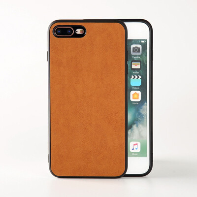 

Phone Cases For iPhone X Xs Max Cover Retro PU Leather Soft TPU Silicone Case For iPhone 6 6S Plus 7 8 Plus 7p 8p Shell