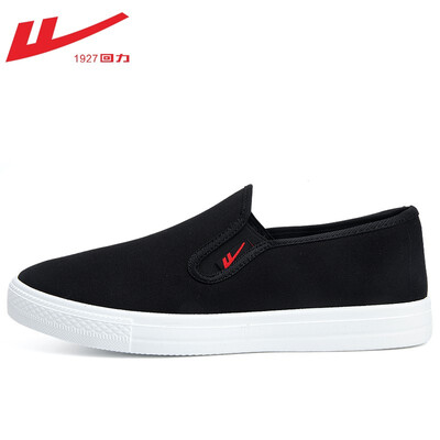 

WARRIOR ALL BLACKLOW-HELP CANVAS LAZY SHOES