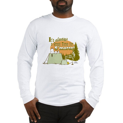 

CafePress - Snoopy Smores Long Sleeve T-Shirt - Unisex Cotton Long Sleeve T-Shirt