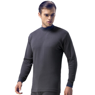 

HengYuanxiang mens high-necked cotton warm thin underwear suit