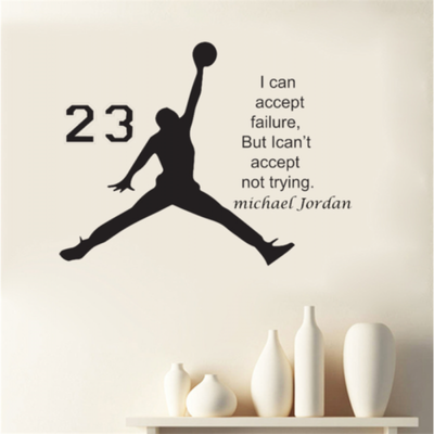 

Waterproof Play Basketball Sport Living Room Bedroom Decor Mural Wall Sticker