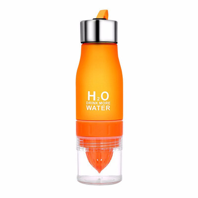 

Outdoor Xmas Gift 650ml Infuser Water Bottle plastic Fruit infusion Kids Drink Outdoor Sports bottle Juice lemon Portable Kettle