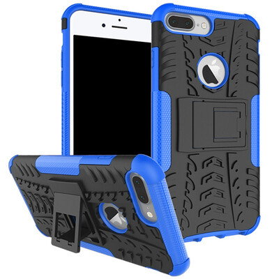

Fivice iPhone 7 Plus8 Plus Case TPU anti-fall tire pattern back clip bracket phone case