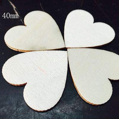 

Unfinished Wooden Love Heart Shape for Weddings Plaques Art Craft Embellishment