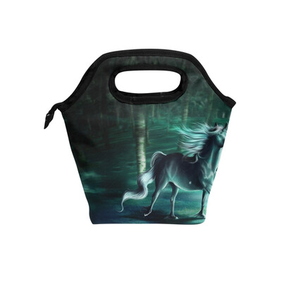 

Lunch Bag Tote Bag Forest Artistic Unicorn Travel Picnic Organizer Lunch Holder Handbags Lunch Bag Box