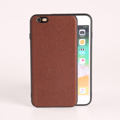

mobile phone case for iPhone X Xs Max covered frosted reflective PU leather soft TPU silicone case for iPhone 6 6S
