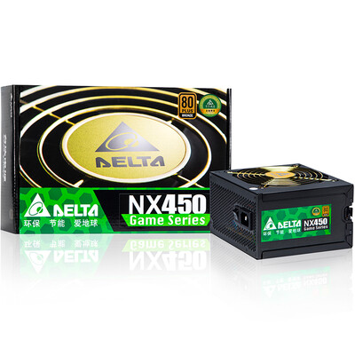 

Delta Delta rated 450W NX450 power supply 80PLUS bronze full voltage 12CM temperature control mute fan support reverse line active PFC five-year warranty