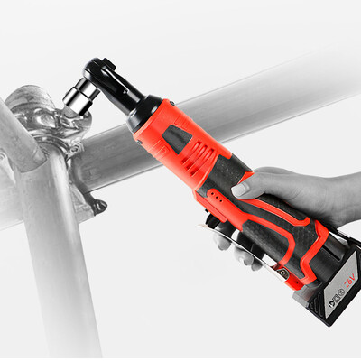 

Multifunctional Cordless Rechargeable Electric Wrench 38 Inch Right Angle Electric Ratchet Wrenches with LED Light