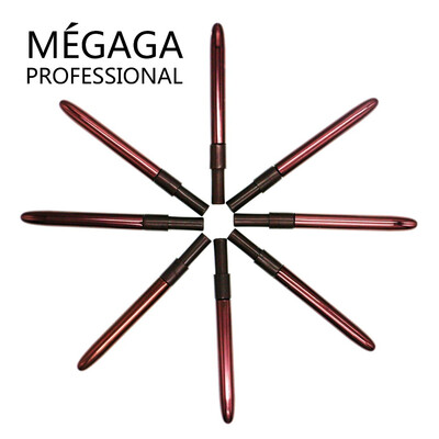

MEGAGA Set Of 8 Professional Makeup Brush Lip Brush Golden Coffee