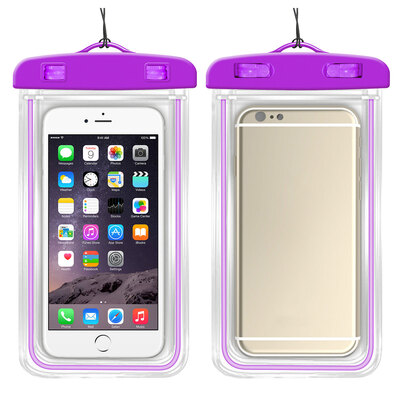 

MyMei Phone Case Waterproof Underwater Luminous Glow Diving Pouch Bag New